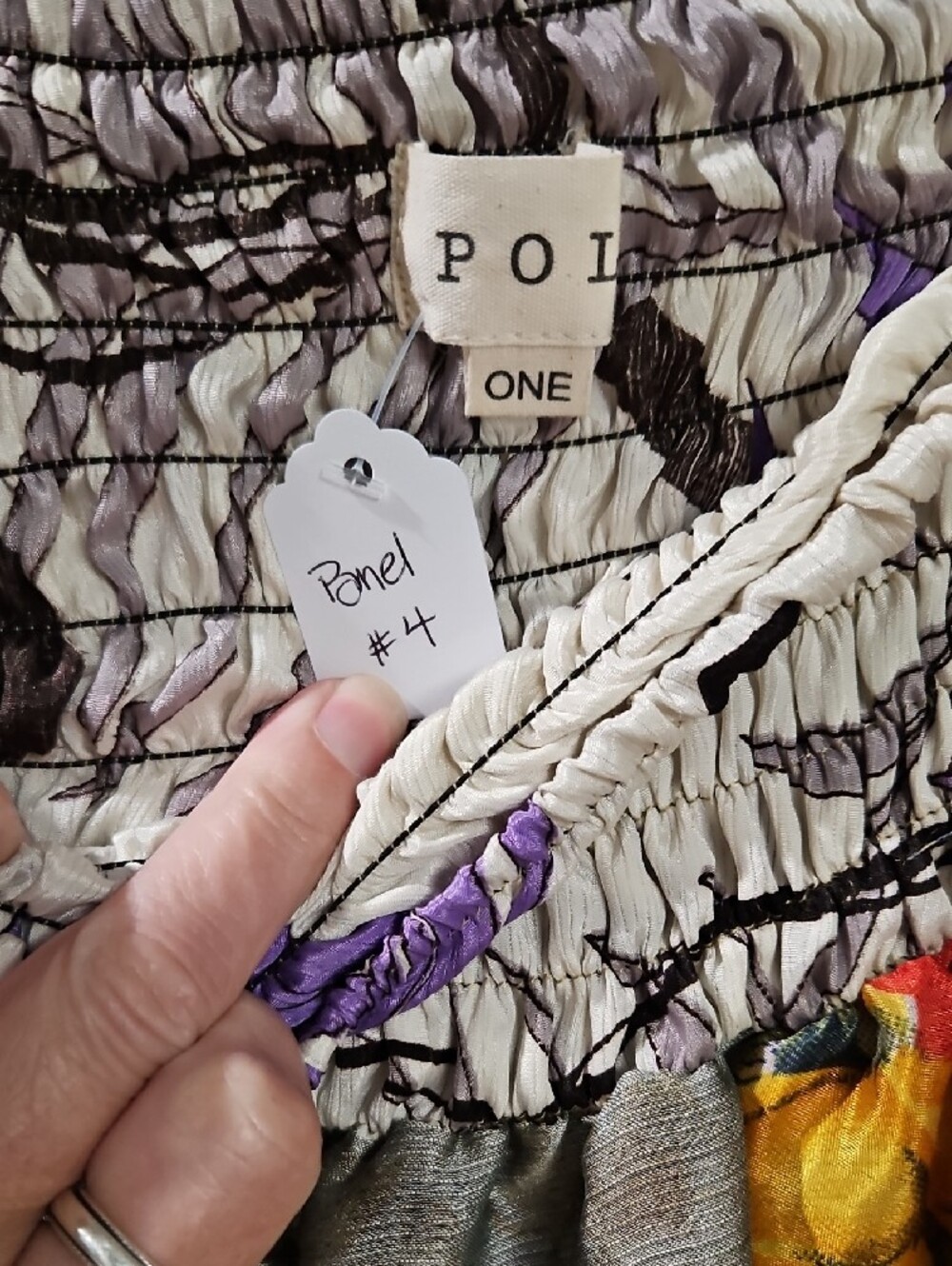 POL Multi-Panel Boho Pants in Mixed Prints and Colors - Picture 2 of 4